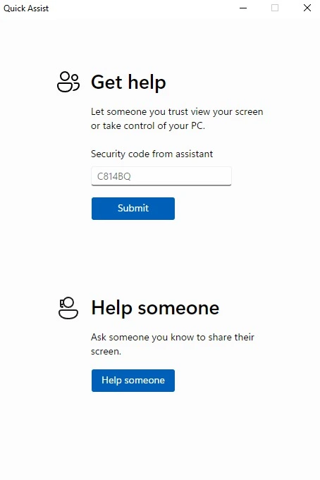 الخطوة 2: إدخال رمز الأمان